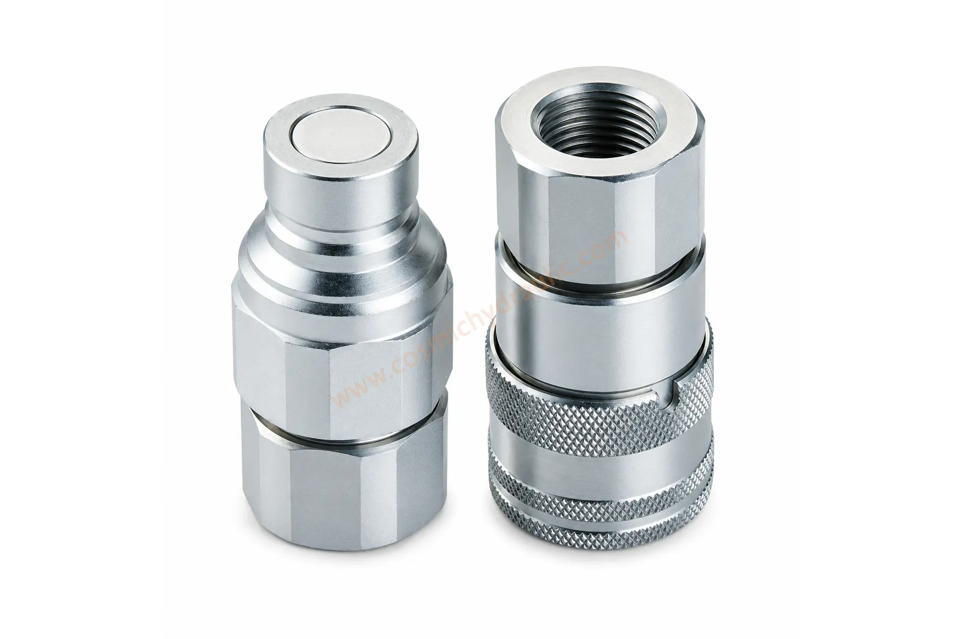 COSMIC Hydraulic ISO 16028 flat-face male and female hydraulic quick coupling