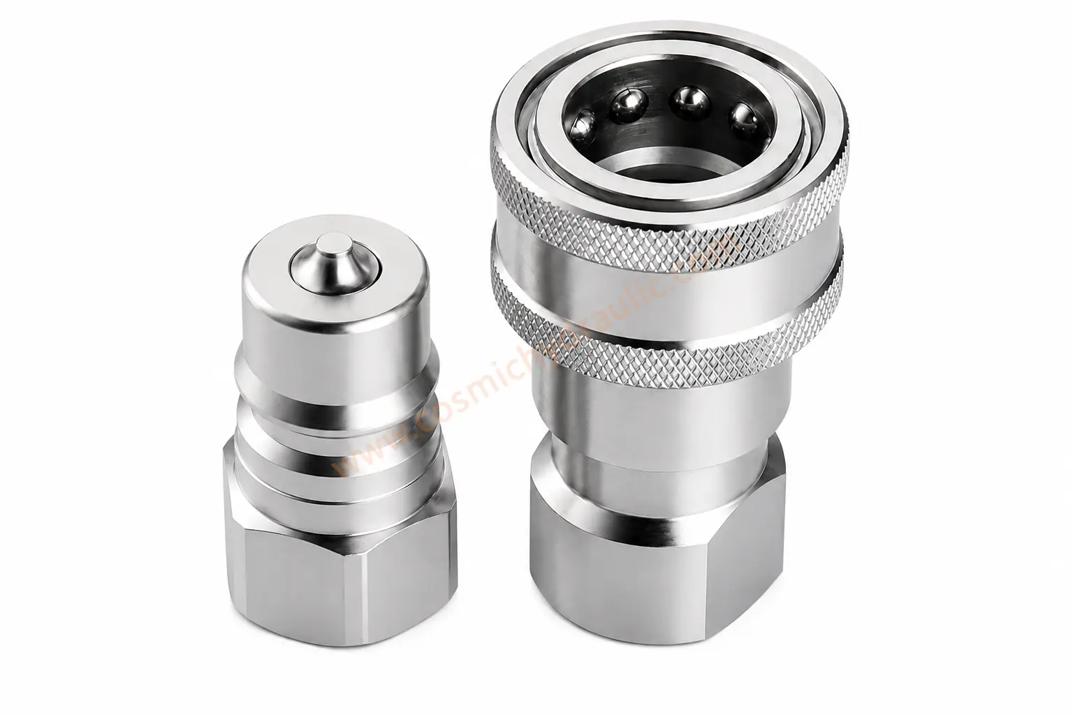 COSMIC Hydraulic ISO 7241-1 Series B male plug and female socket