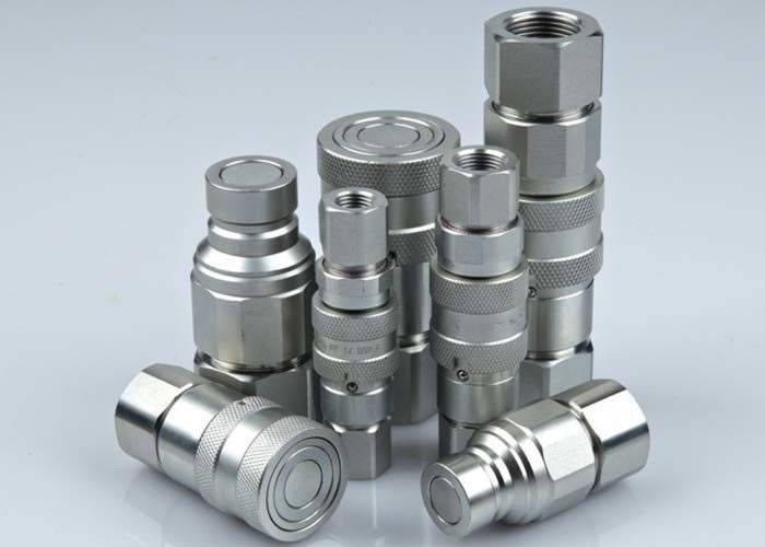 ISO 16028 flat-face hydraulic quick coupling illustration